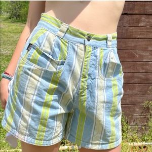 Vintage striped shorts! Colorful and cute!